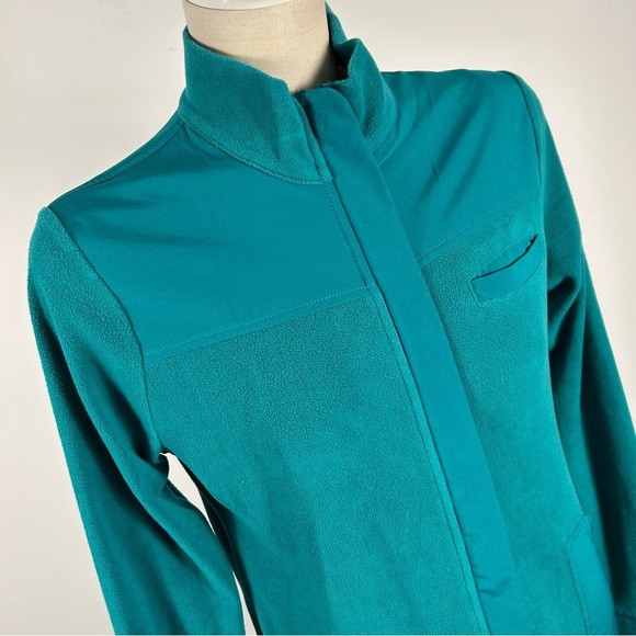 SCRUBLETICS Teal Women's fleece Jacket S - Picture 4 of 11